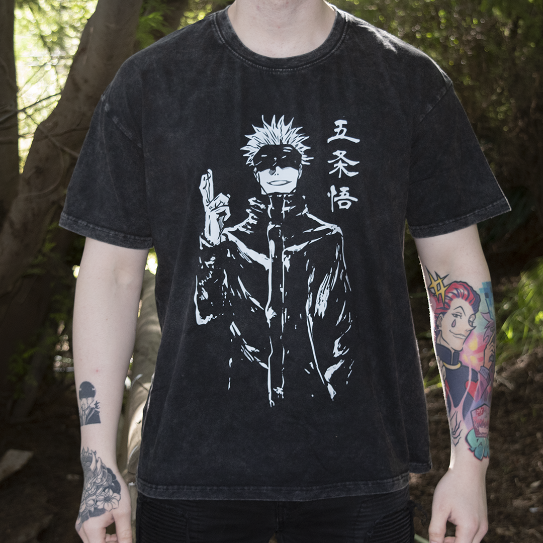 Polera Anime Oversize - Satoru Gojo Cero Absoluto
