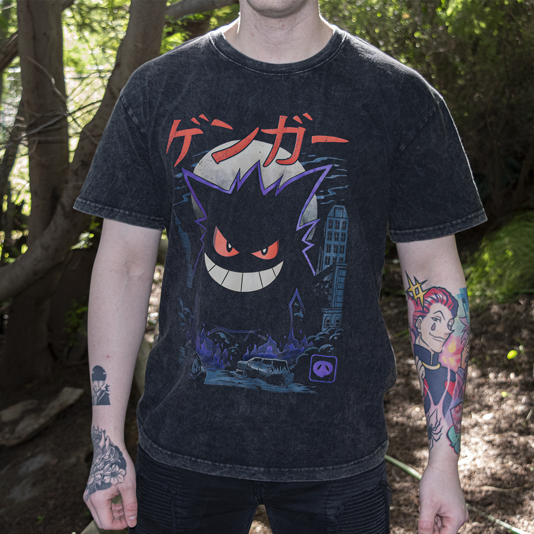 Polera Oversize Anime - Gengar Pokemon 🟣