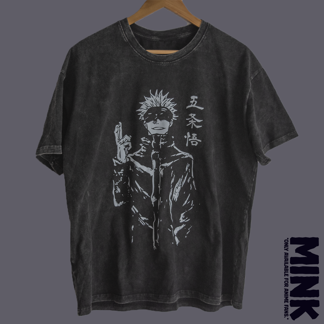 Polera Anime Oversize - Satoru Gojo Cero Absoluto